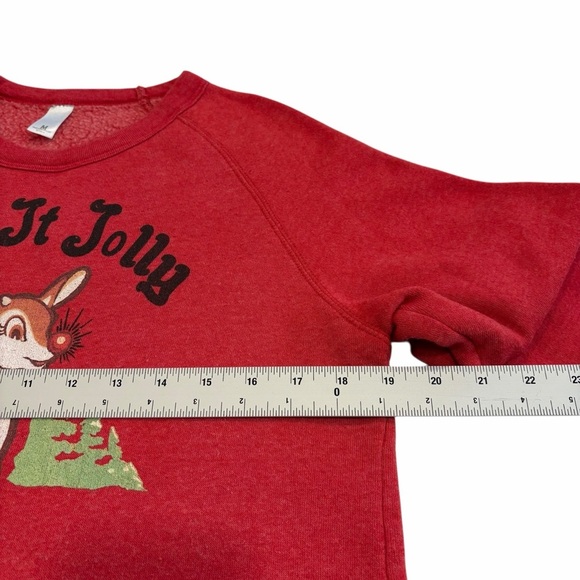 Keep It Jolly Reindeer Sweatshirt – Christmas Crewneck - Picture 7 of 9